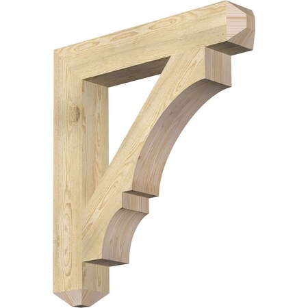 Ekena Millwork Balboa Craftsman Rough Sawn Bracket, Douglas Fir, 6"W x 36"D x 40"H BKT06X36X40BOA04RDF